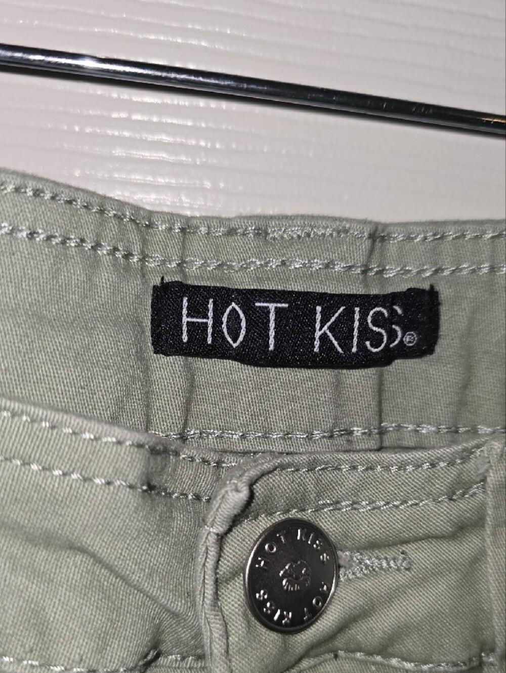 Hot Kiss Light Sage Cargo Pants - Picture 2 of 9
